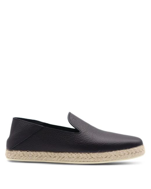 メンズ Tod's Leather Espadrilles Gray