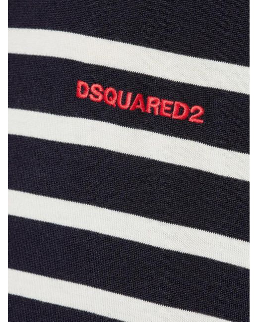 Round-Neck Knitwear DSquared² de hombre de color Blue