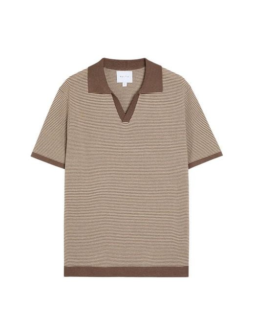 Raith Natural Antonio Striped Short-Sleeve T-Shirt for men