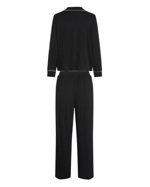 Karl Lagerfeld Black Signature Pajamas