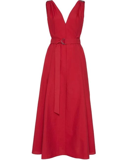 Maxi Dresses Brunello Cucinelli en coloris Red