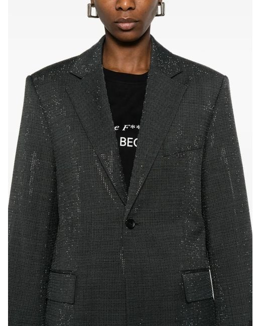 Alexander Wang Black Sequin-Embellished Blazer
