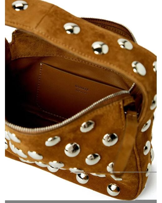 Khaite Brown Suede Top-Handle Tote Bag