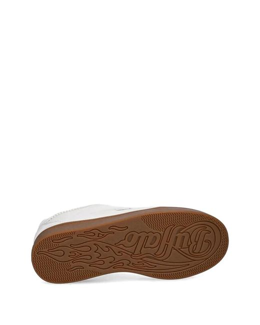 Buffalo White Logo Sneakers