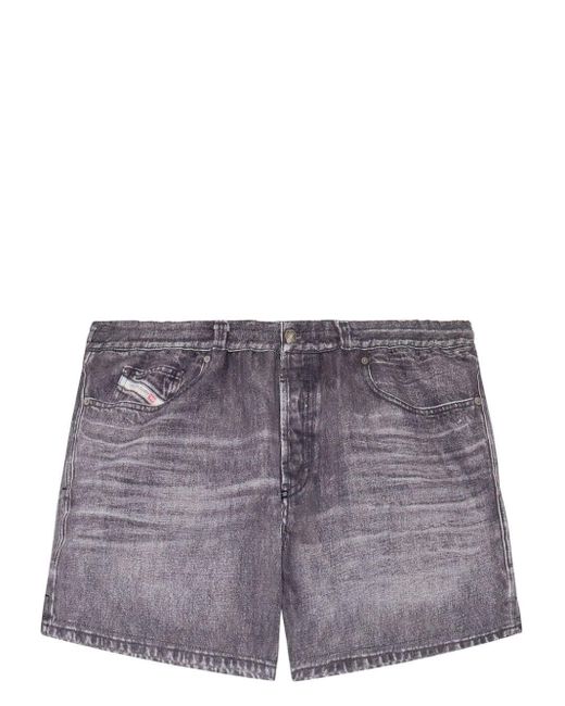 DIESEL Bmbx-Ken-37 Badeshorts mit Jeans-Print in Gray für Herren