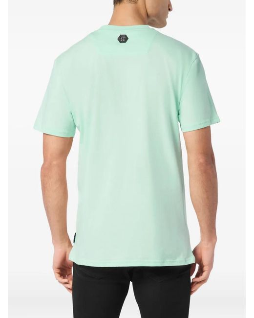 Philipp Plein Green Club The Course Stones T-Shirt for men