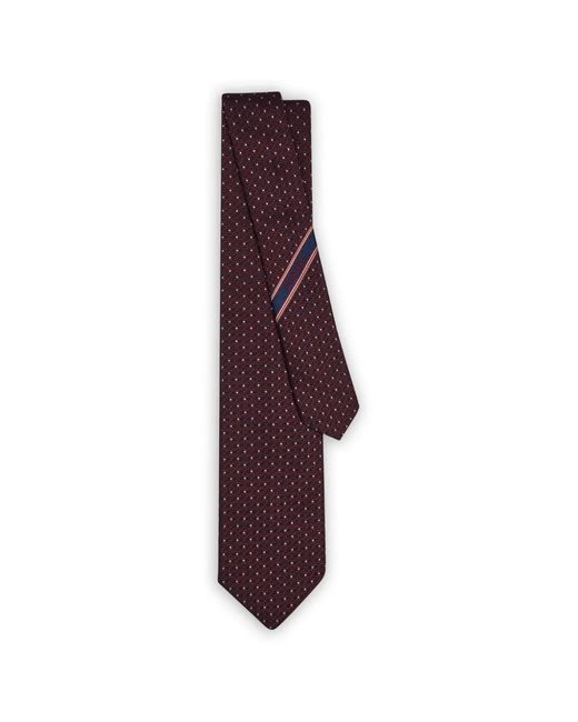 Ferragamo Purple Double-Gancini Silk Jacquard Tie for men