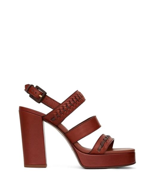 Zimmermann Brown Alchemy Woven Platform Sandals