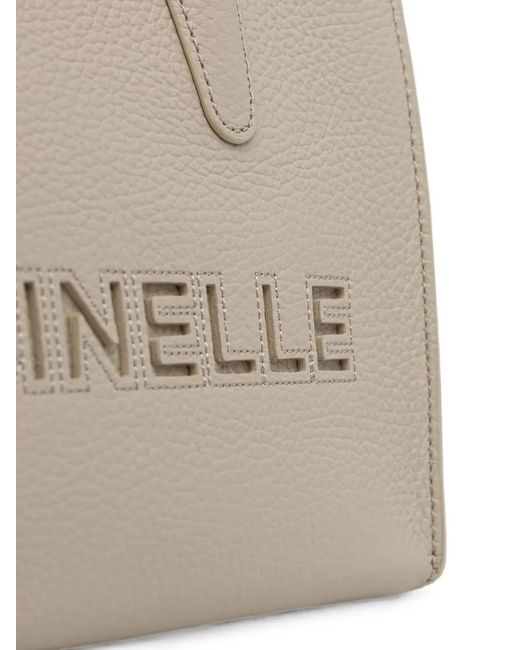 Coccinelle Natural Small Milsa 26 Logo-Debossed Tote Bag