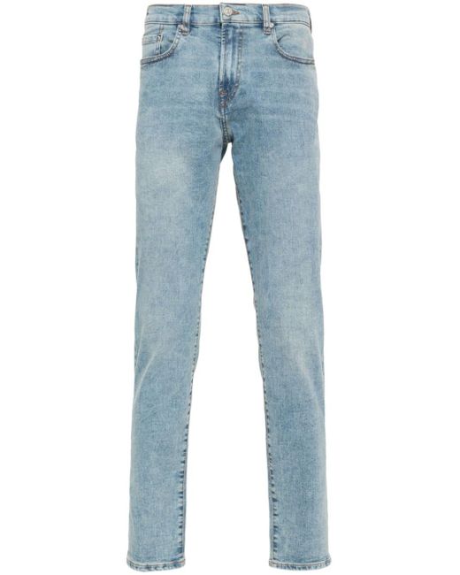PS by Paul Smith Mid Waist Jeans Met Toelopende Pijpen in het Blue voor heren