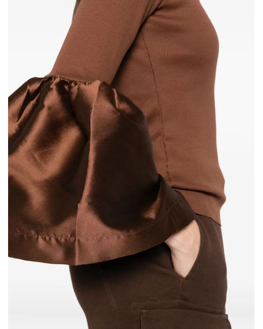 Marques'Almeida Brown Mikado Blouse