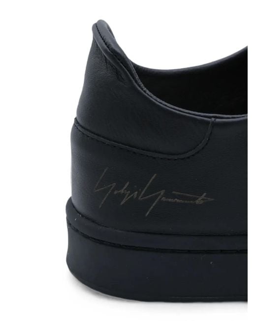 Y-3 Blue Baskets Stan Smith En Cuir À Détails De Perforations