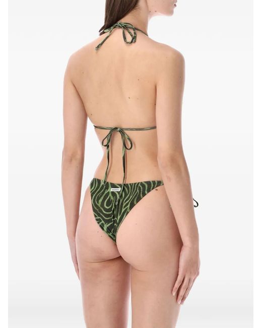 MATINEÉ Metallic Kate Zebra-Print Bikini