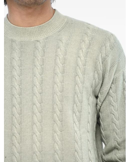 Woolrich Gray Crew-Neck Sweater for men