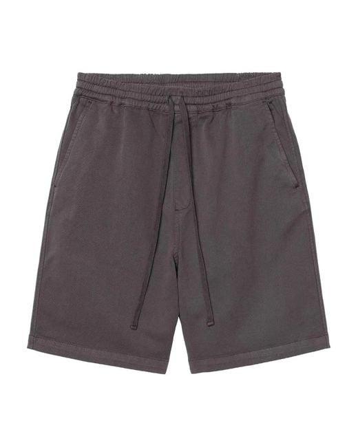 Carhartt Gray Floyde Drawstring Shorts for men