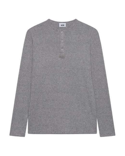 Camiseta con botones Gcds de hombre de color Gray