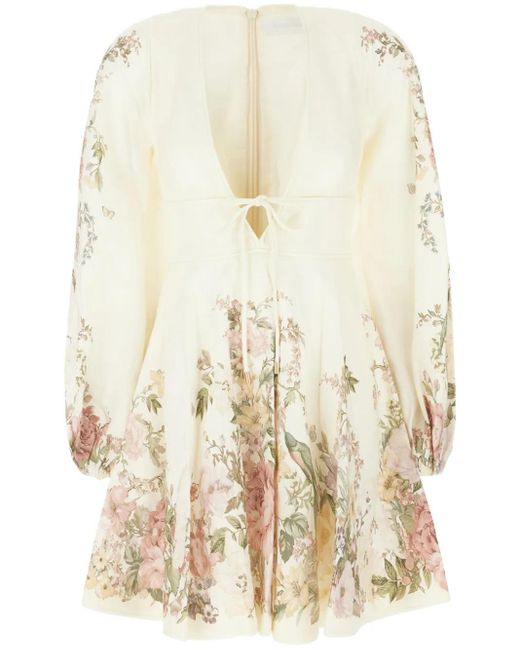 Zimmermann Natural Waverly Minikleid
