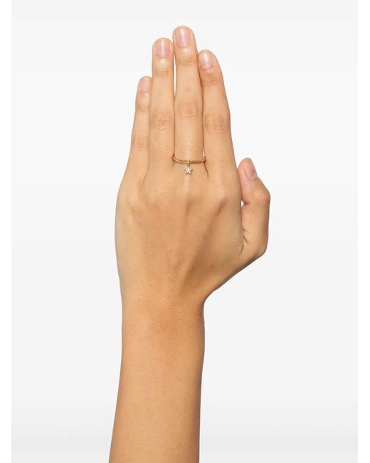 Eshvi Metallic Star Chain Ring