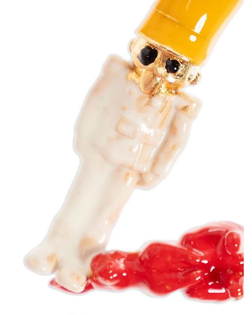 Marni White Nutcracker Necklace Charm