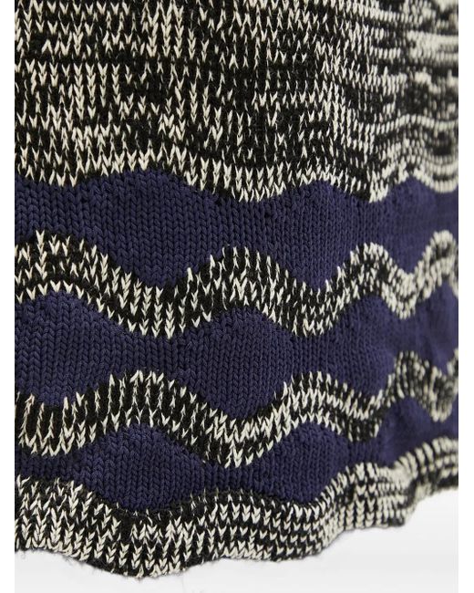 Minijupe En Maille Wales Bonner en coloris Black