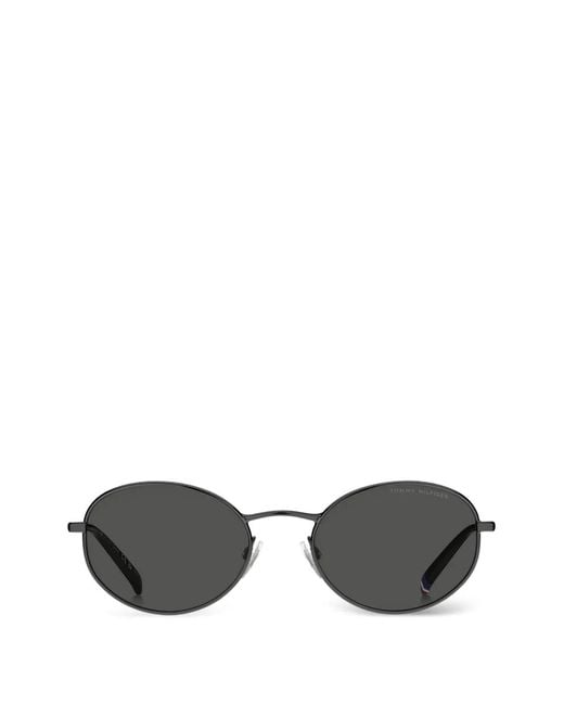 Tommy Hilfiger Gray Round-Frame Sunglasses