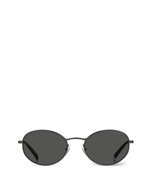 Tommy Hilfiger Gray Round-Frame Sunglasses