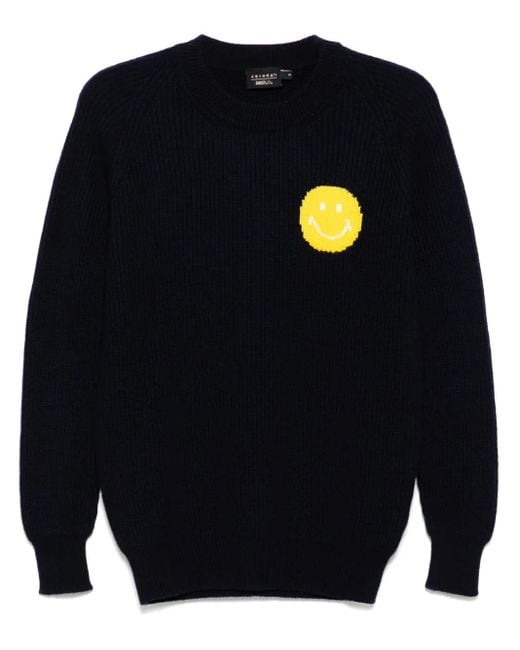 Joshua Sanders Blue Fisherman's Smile Crew-Neck Jumper for men