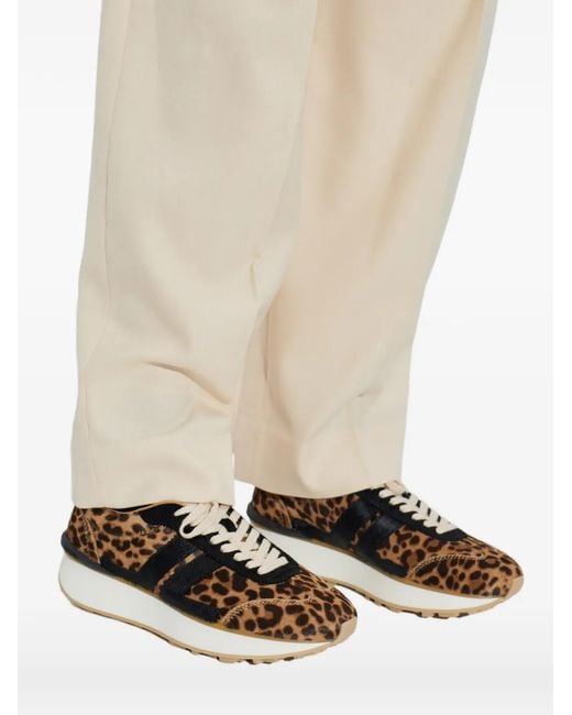 Lanvin White Baskets À Motif Animalier