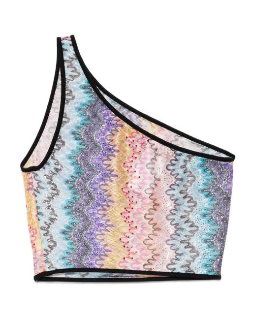 Missoni Blue Zigzag Top
