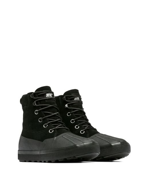 Sorel Black Lace-Up Ankle Boots for men