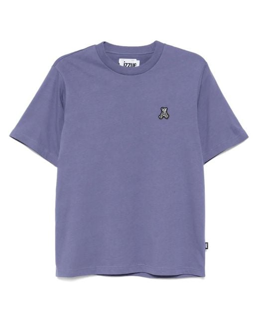 Izzue Blue Logo-Patch T-Shirt for men