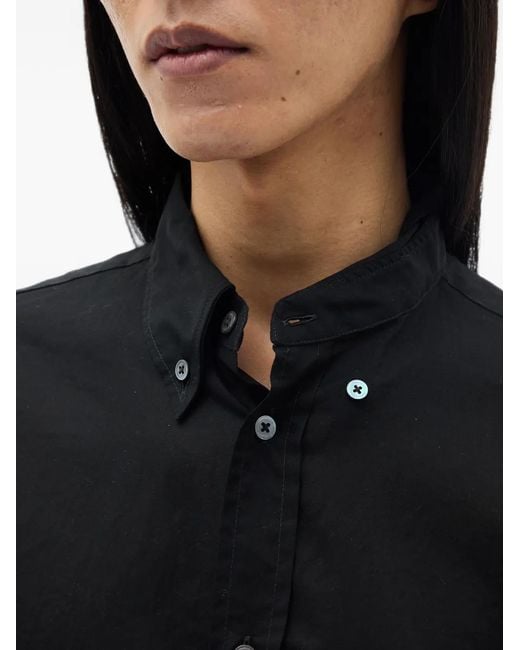 Ann Demeulemeester Button-Down Overhemd in het Black voor heren