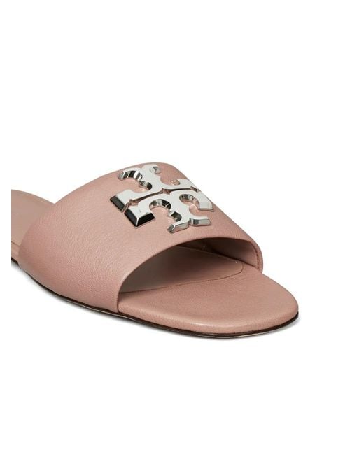 Tory Burch Pink Eleanor Slides