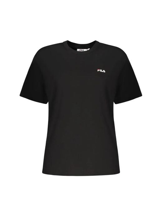 Fila Black Logo-Patch T-Shirt