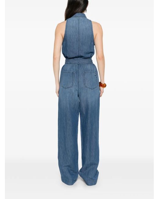Pinko Blue Belted Jumpsuit