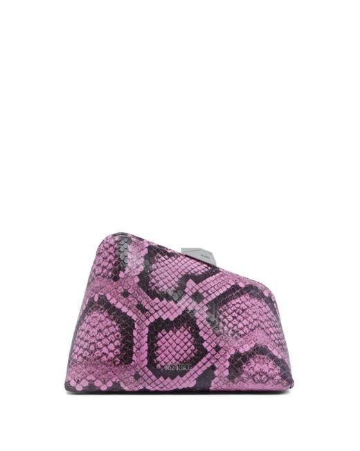 The Attico Purple Becky Clutch Bag