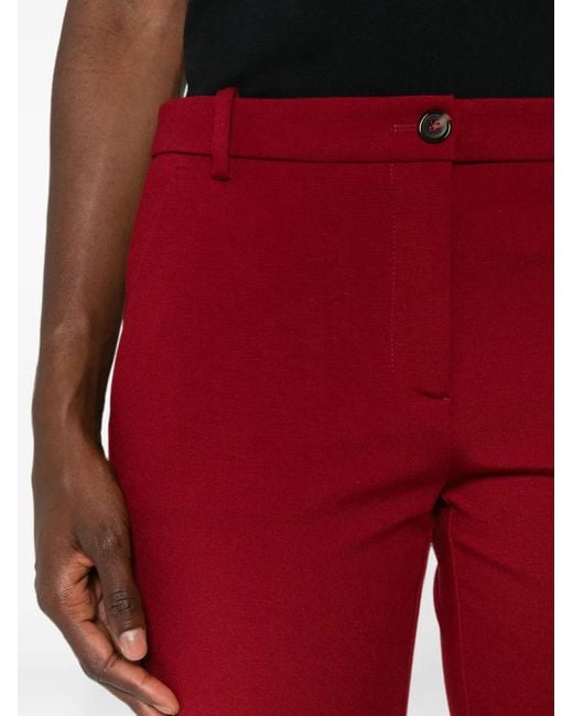 Pinko Red Bello Pantalone Straight-Leg Pants