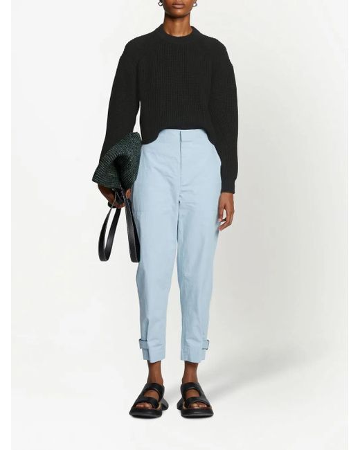 Proenza Schouler Black Mock-Neck Jumper