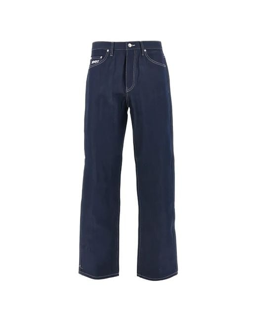 AWAKE NY Blue Printed Jeans for men