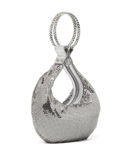 Versace Gray Metal Mesh Mini Bag