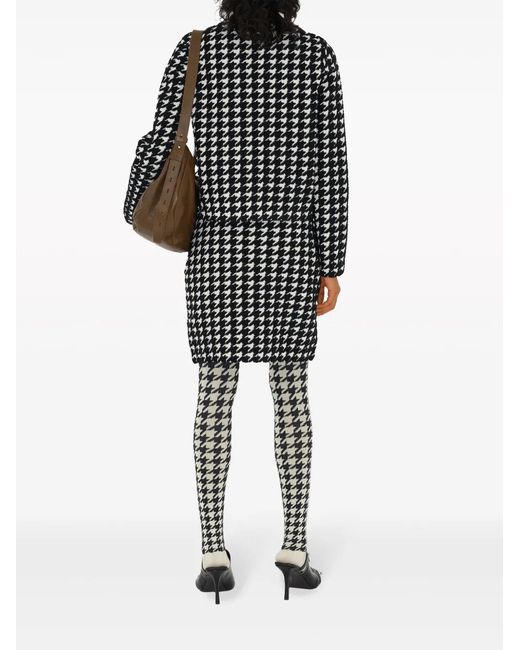 Burberry Black Pullover Mit Hahnentrittmuster