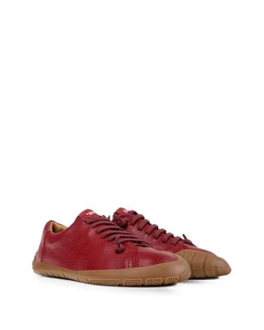 Camper Red Peu Path+ Leather Sneakers