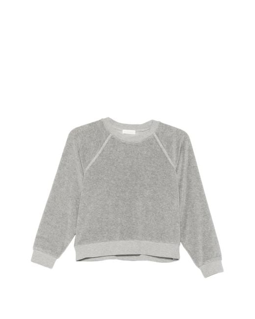 Suzie Kondi Gray Raglan-Sleeve Sweatshirt