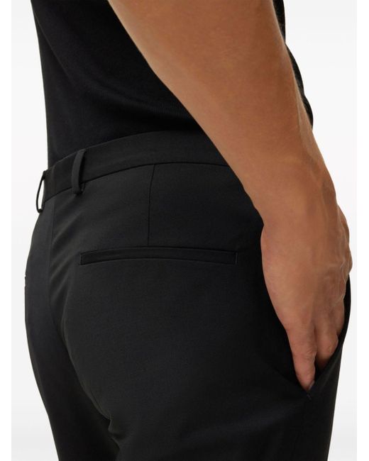 HUGO Black Tailored Tapered Trousers for men