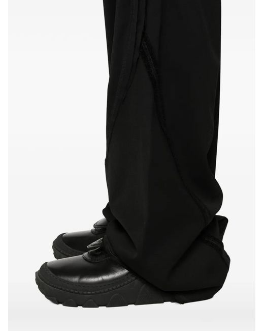 Kiko Kostadinov Black K-Dart Button-Side Trousers for men