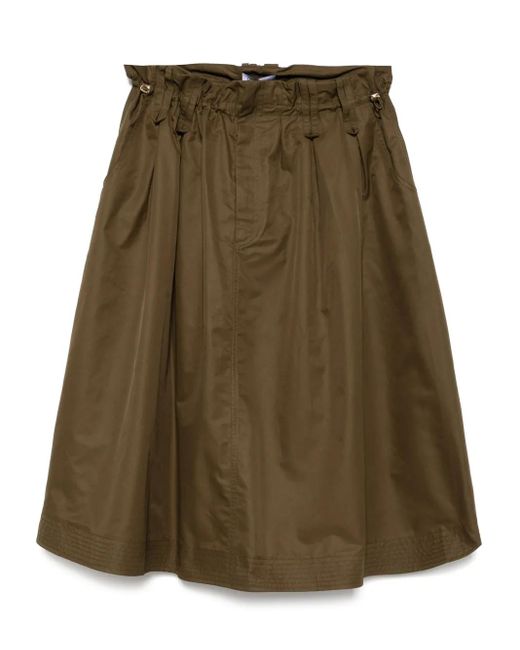 Dice Kayek Green A-Line Skirt