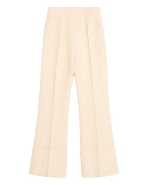 Valentino Garavani Natural Crepe Couture Trousers