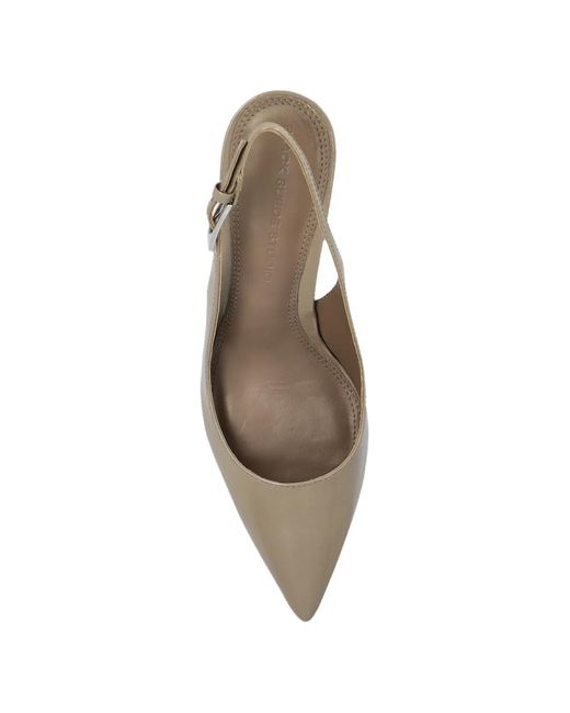 Black Suede Studio Metallic Branca Pointed-Toe Heeled Pumps