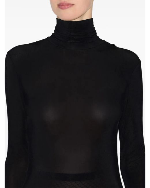 Isabel Marant Black Vanessa Roll-Neck Midi Dress