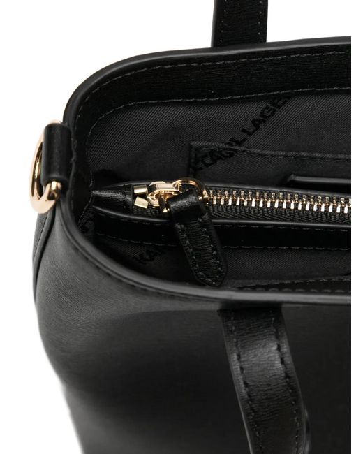 Karl Lagerfeld Black Mini Kautograph Tote Bag
